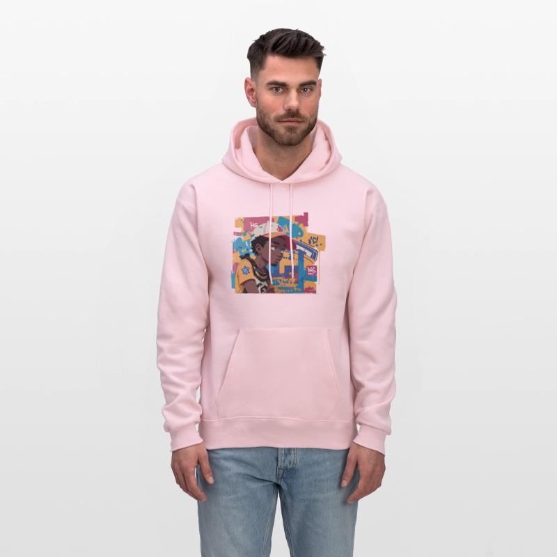 Black Kid in front of Graffiti Background