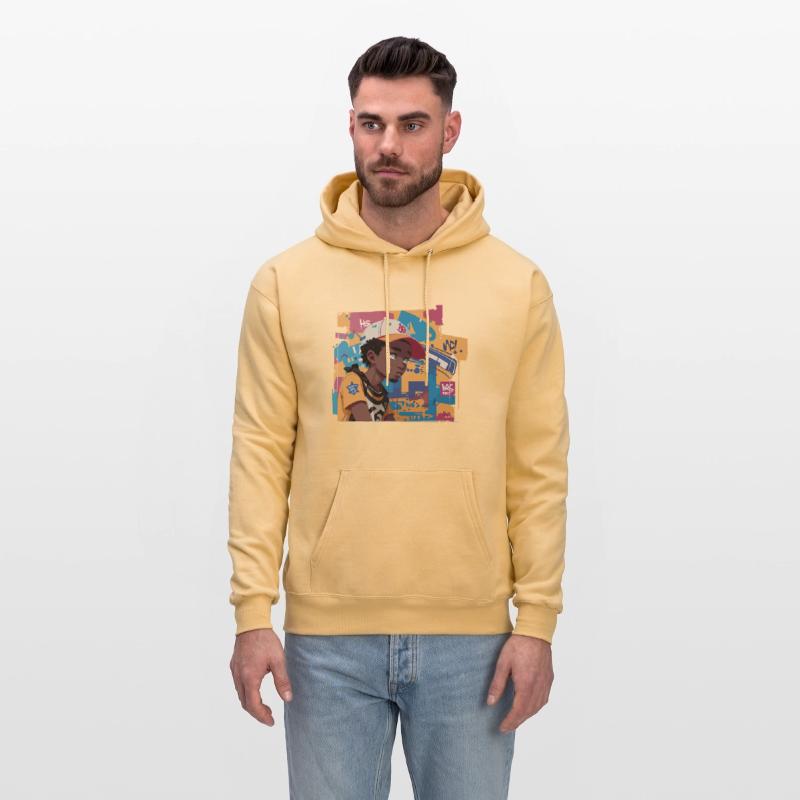 Black Kid in front of Graffiti Background