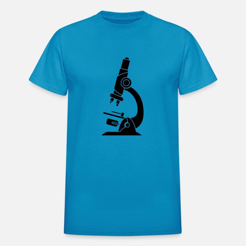 black microscope scientist researcher researching