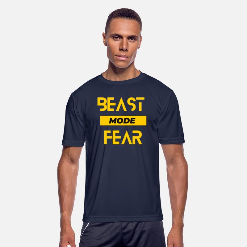 Black Yellow beast Typography T Shirt