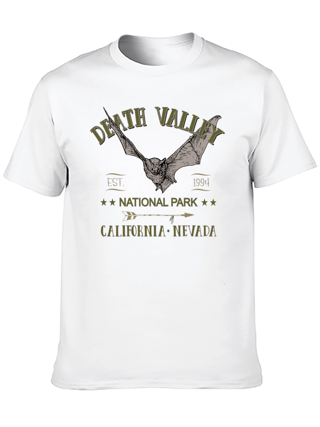 Death Valley National Park T-Shirt with Bat Graphic