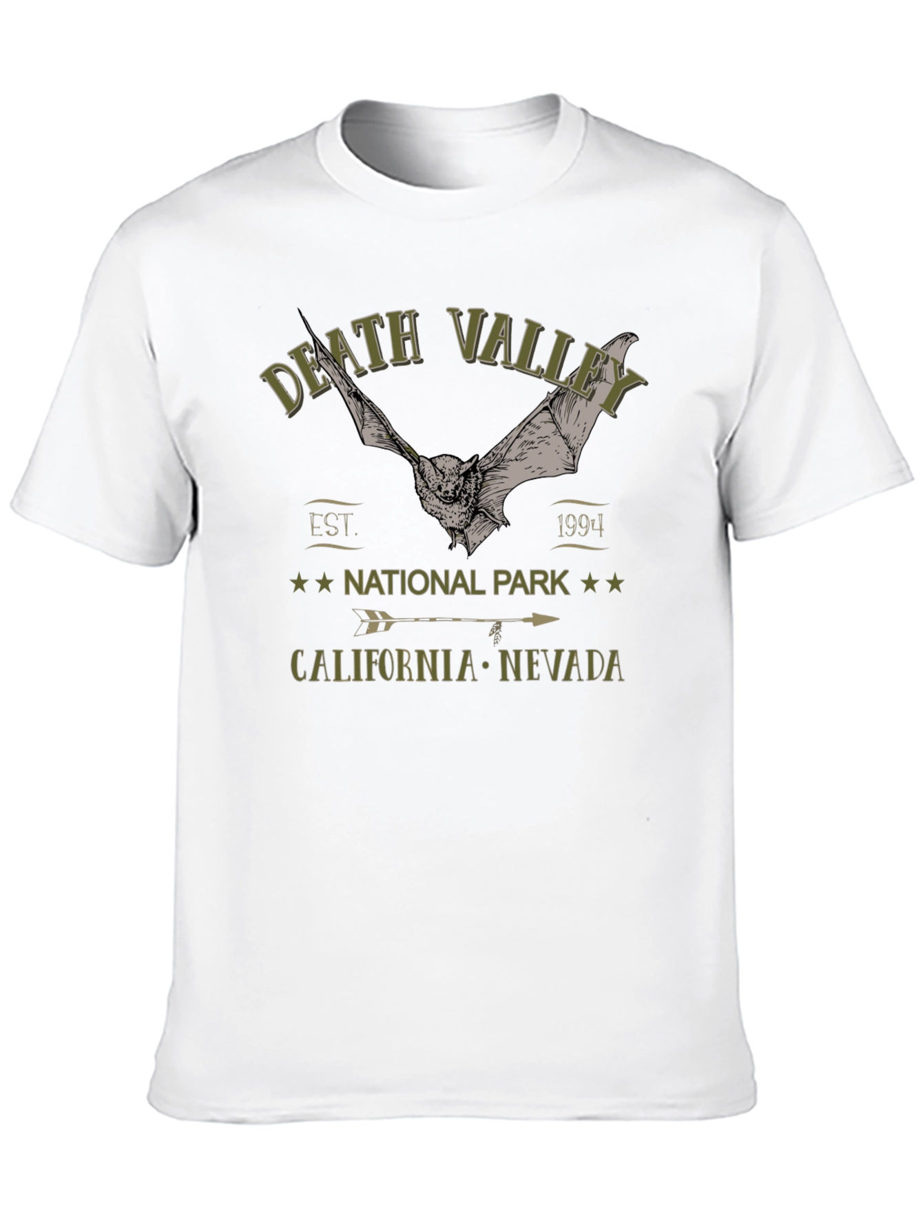 Death Valley National Park T-Shirt with Bat Graphic