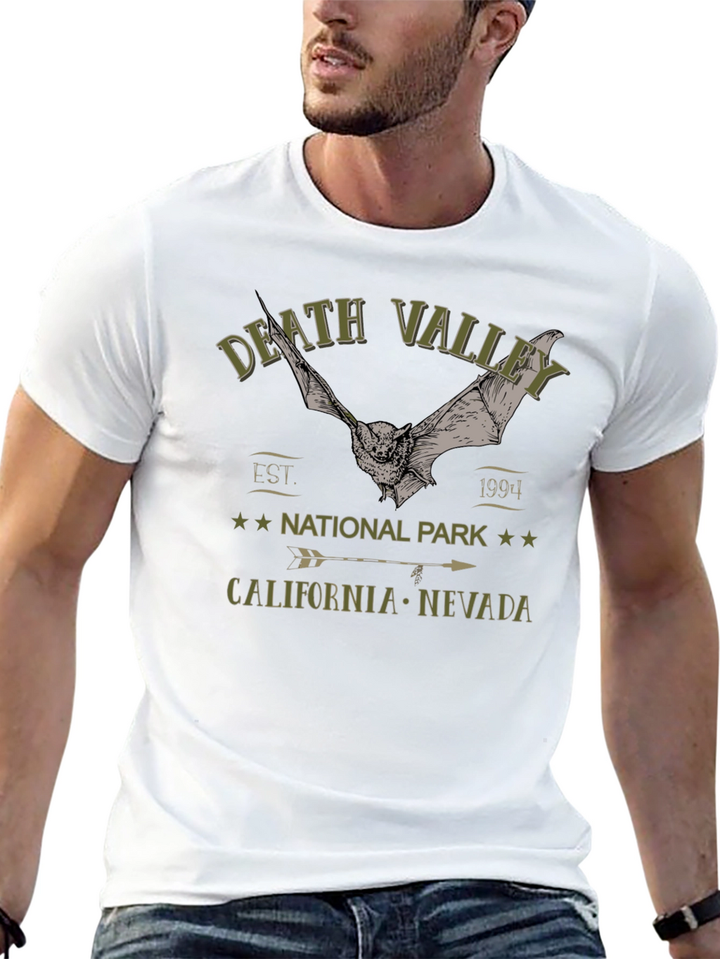 Death Valley National Park T-Shirt with Bat Graphic
