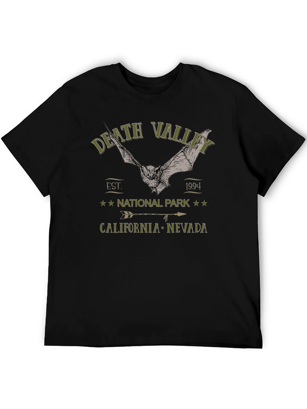Death Valley National Park T-Shirt with Bat Graphic