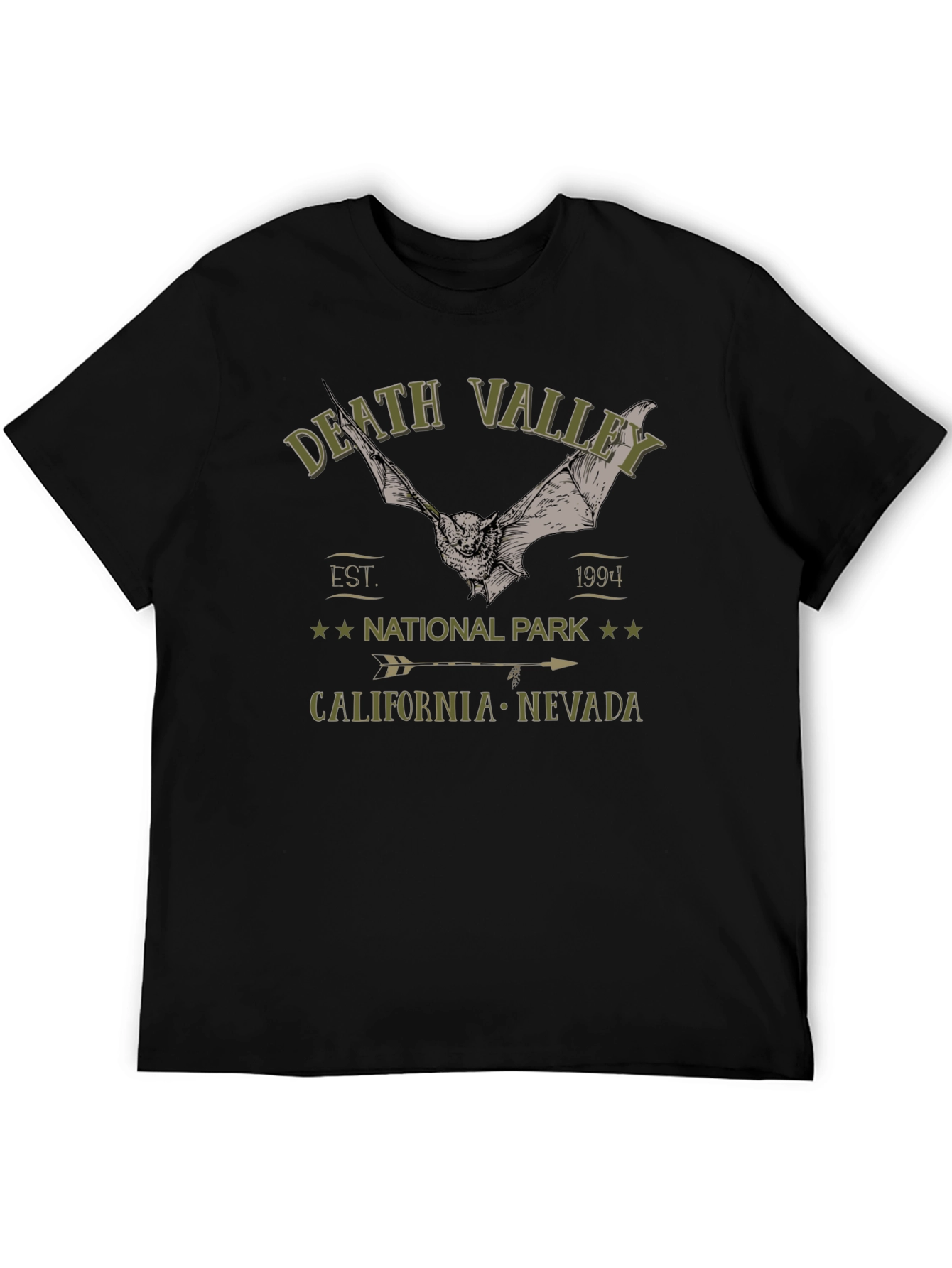Death Valley National Park T-Shirt with Bat Graphic