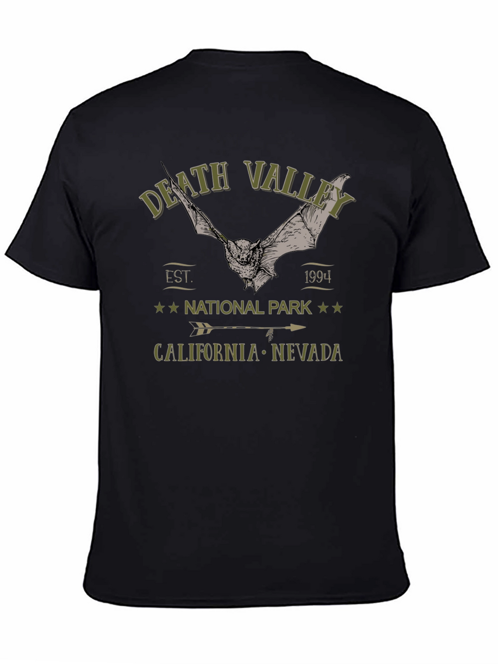 Death Valley National Park T-Shirt with Bat Graphic