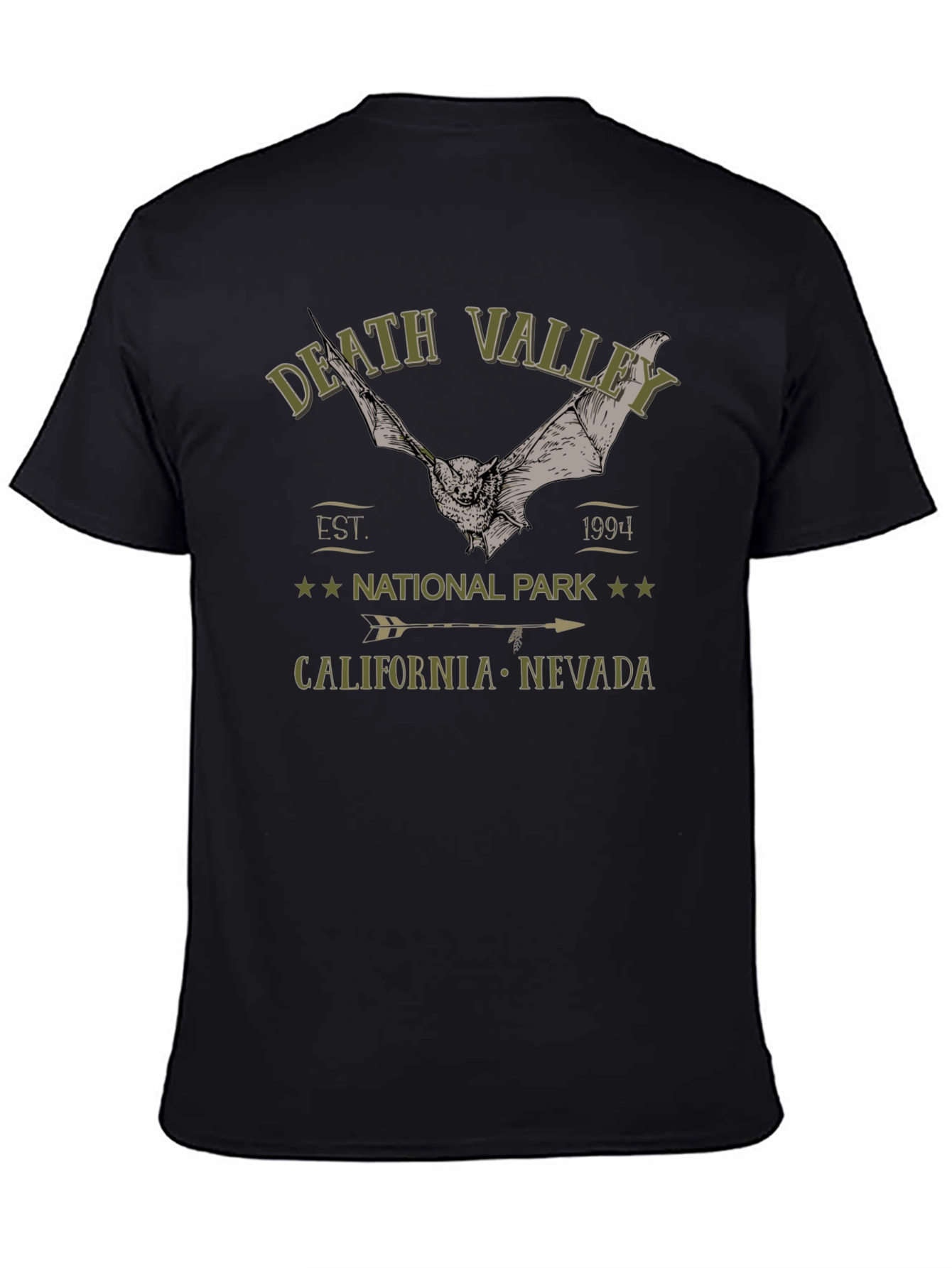 Death Valley National Park T-Shirt with Bat Graphic