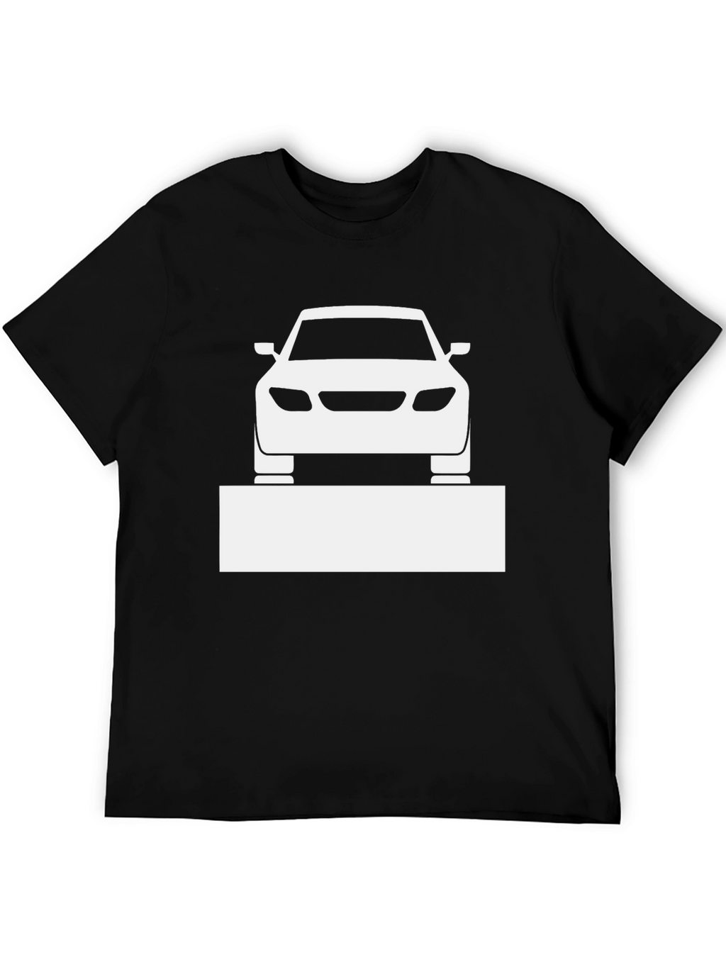 Car Graphic Tee - Black Cotton Blend