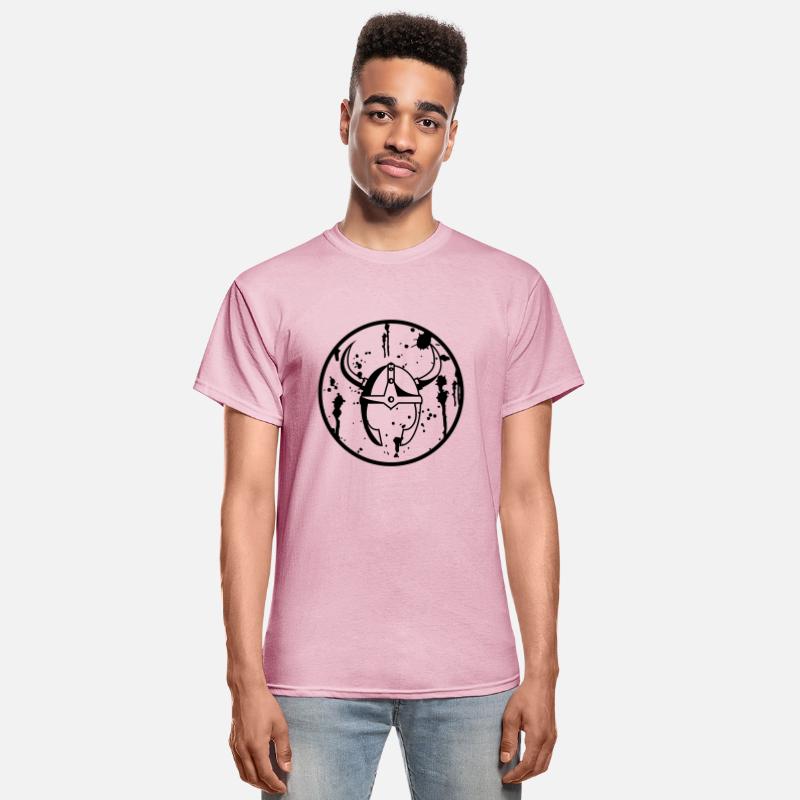 blood spattered viking helmet