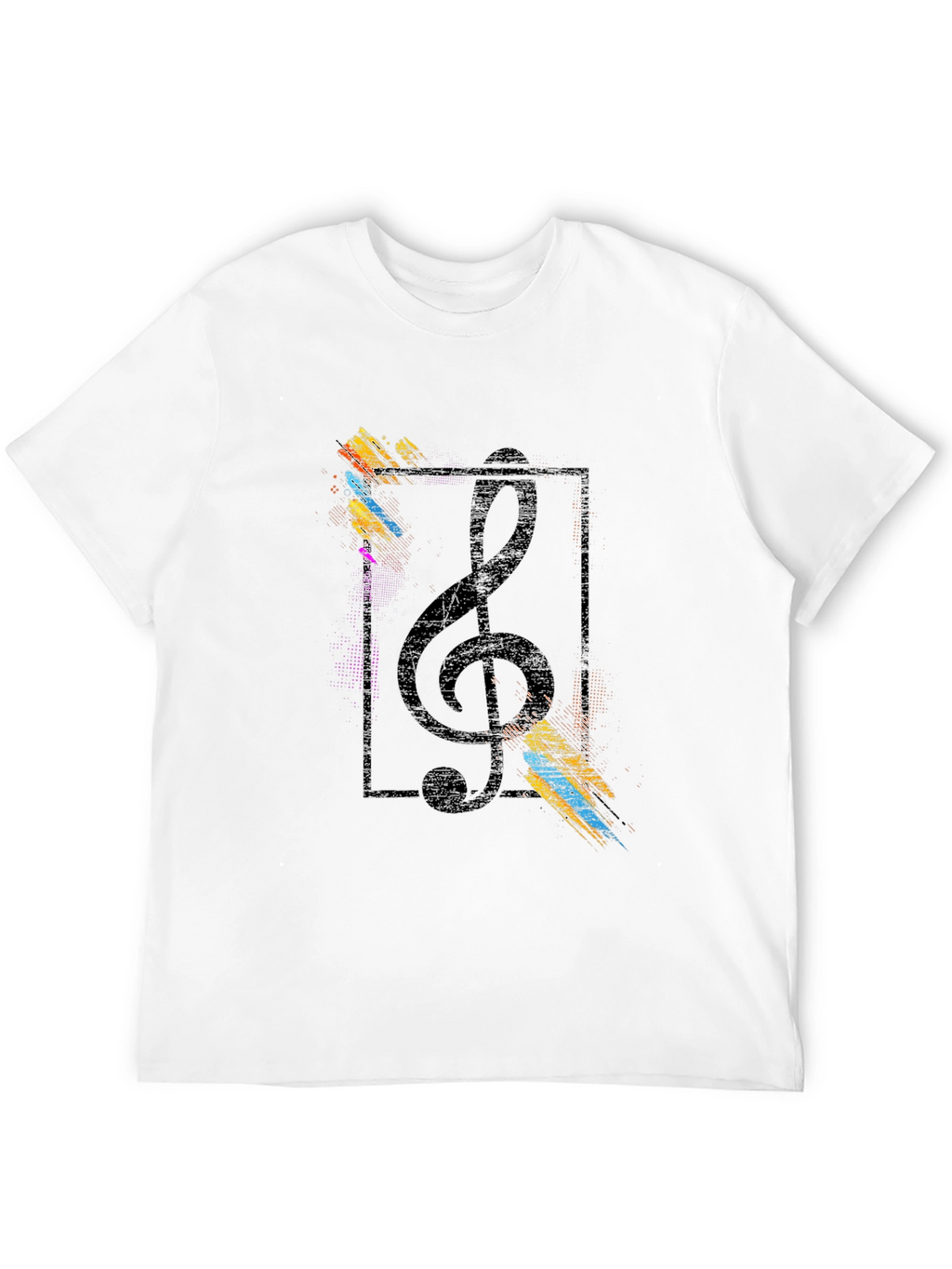 Musical Note Graphic Black T-Shirt