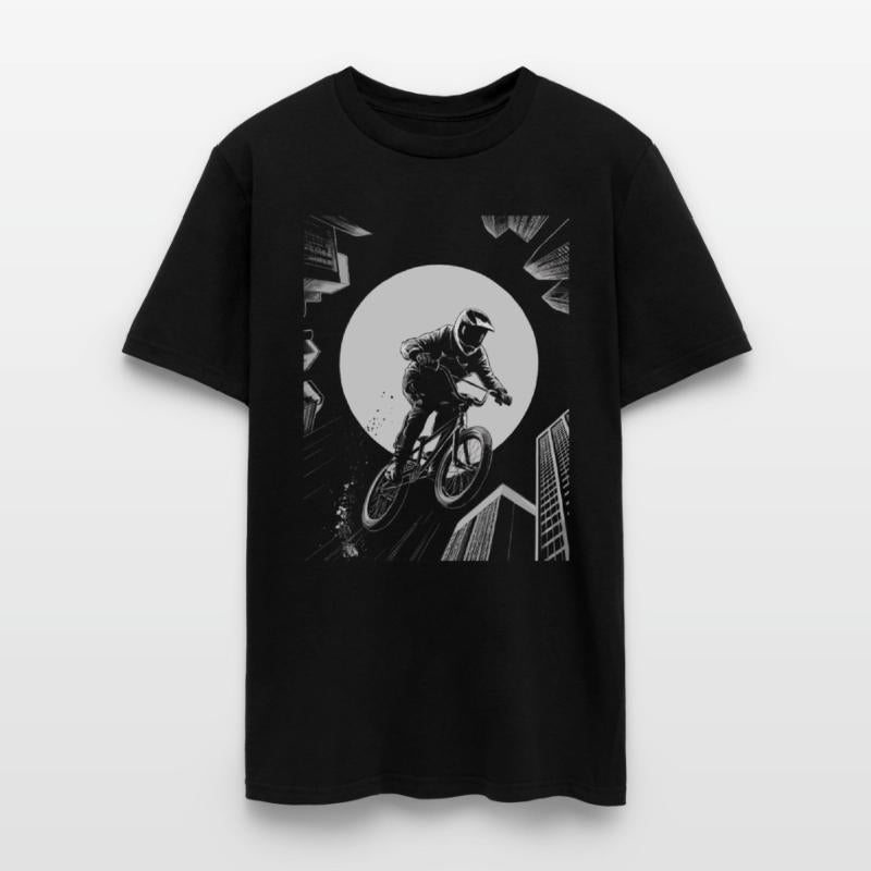 BMX Urban Night Cyclist – High-Flying City Jump