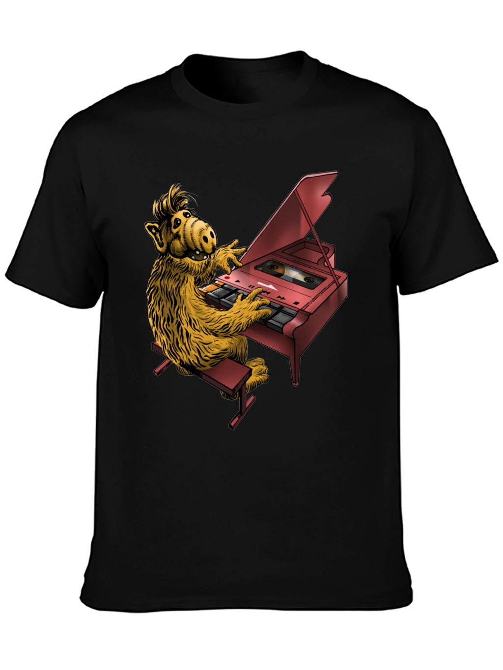 Retro ALF Playing Piano T-Shirt