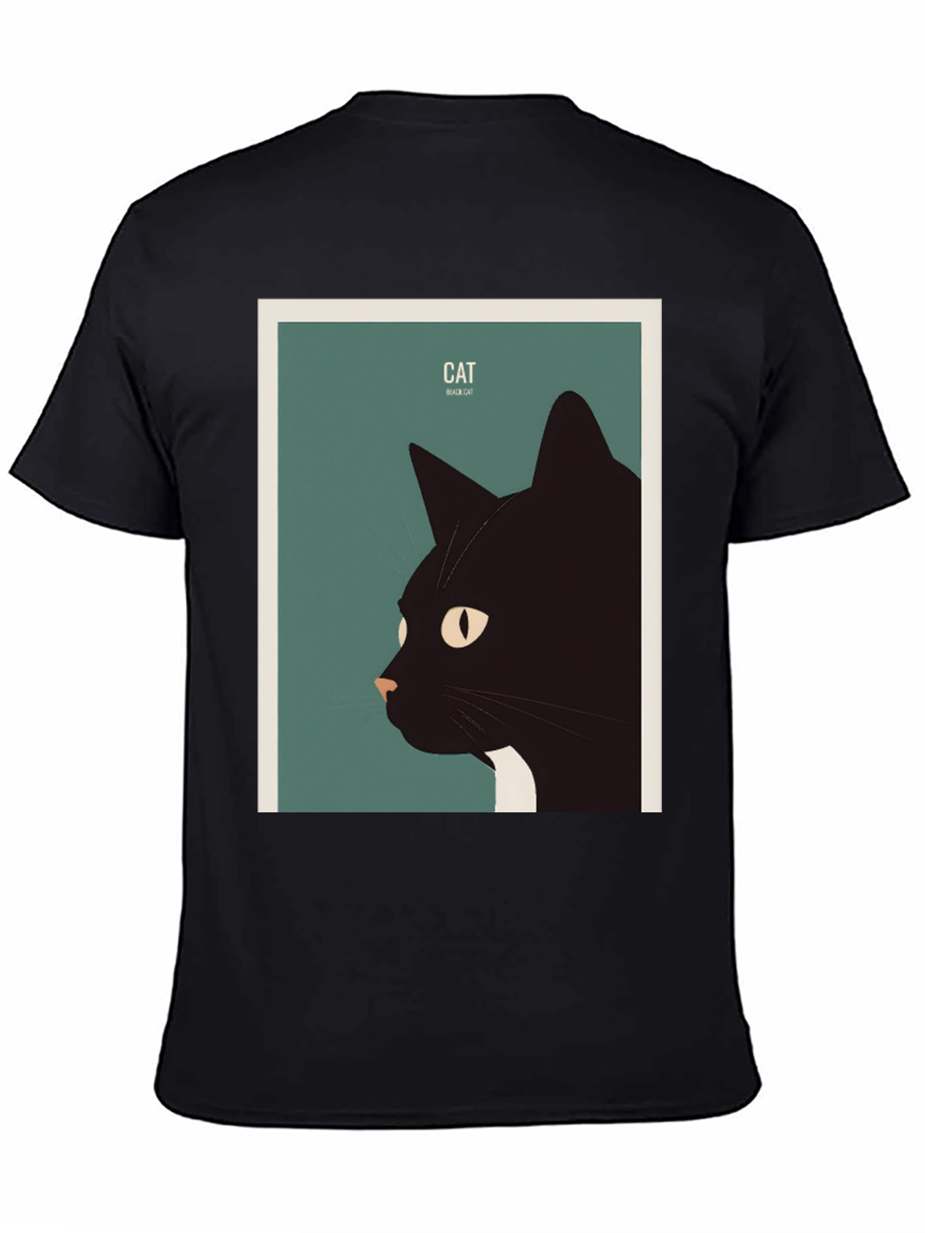 Black Cat Graphic Tee - Stylish Animal Lover Shirt