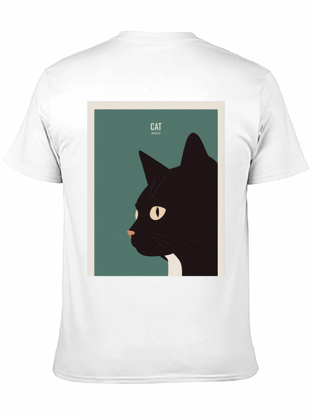 Black Cat Graphic Tee - Stylish Animal Lover Shirt