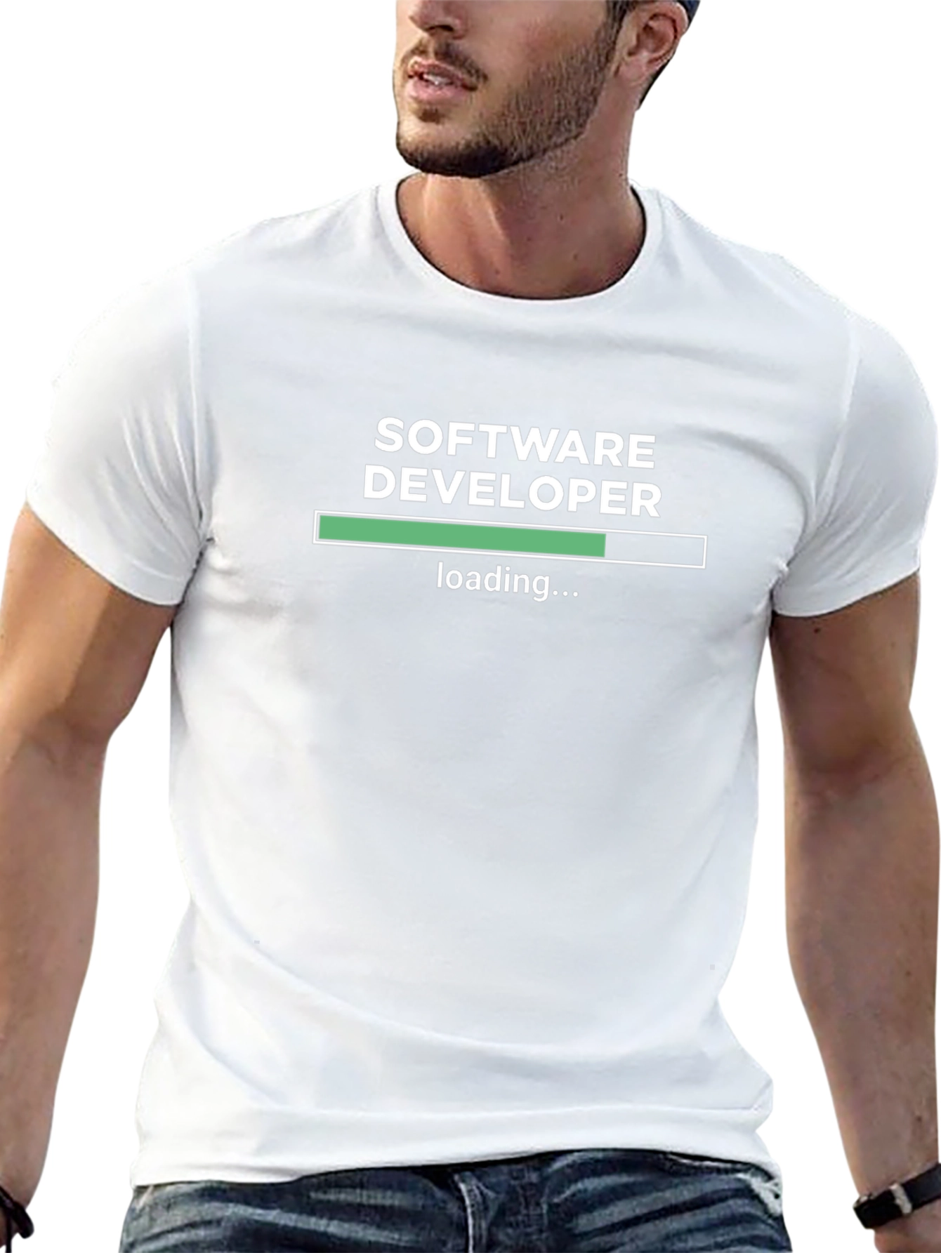 Software Developer Loading T-Shirt - Black