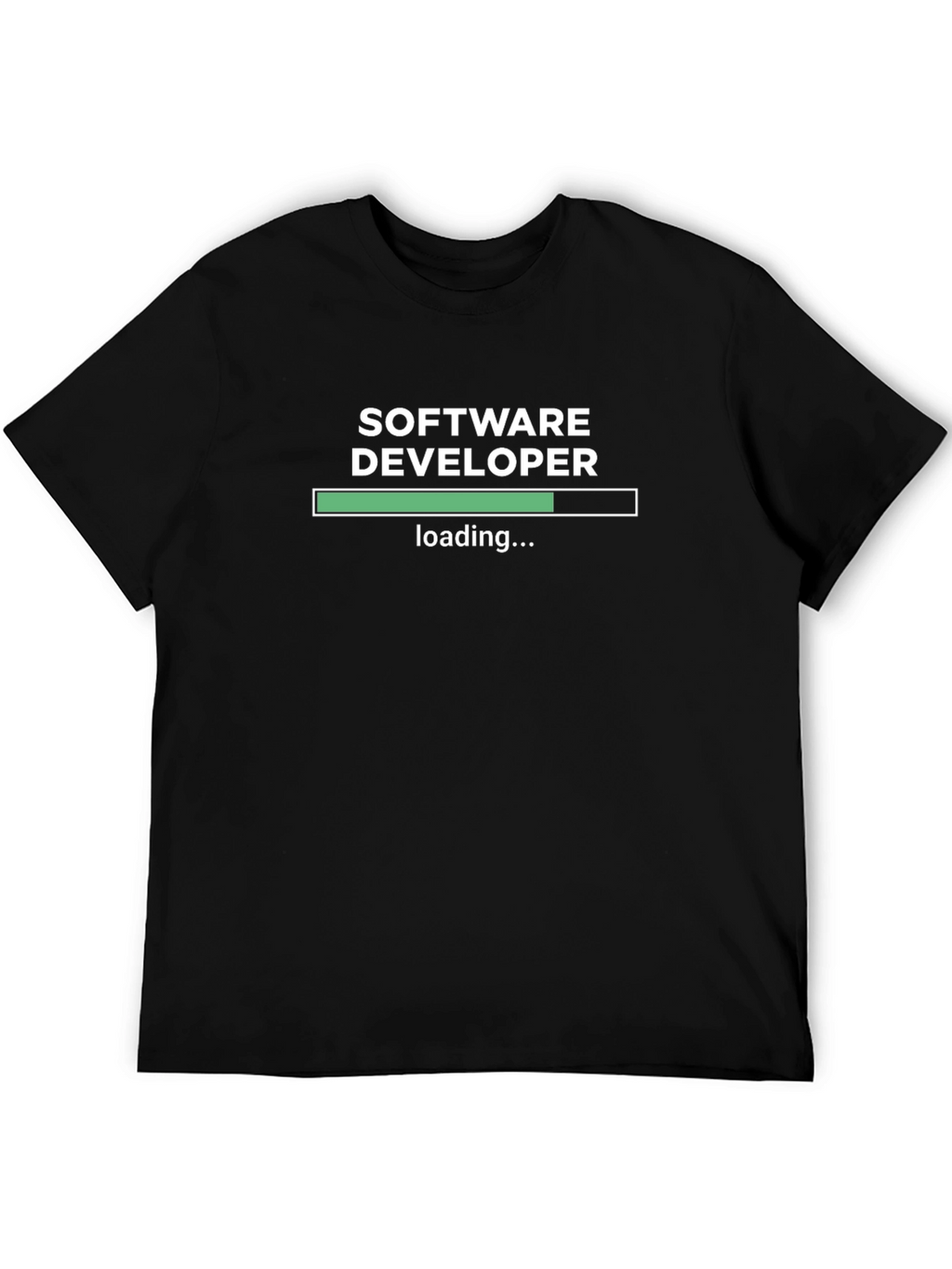 Software Developer Loading T-Shirt - Black