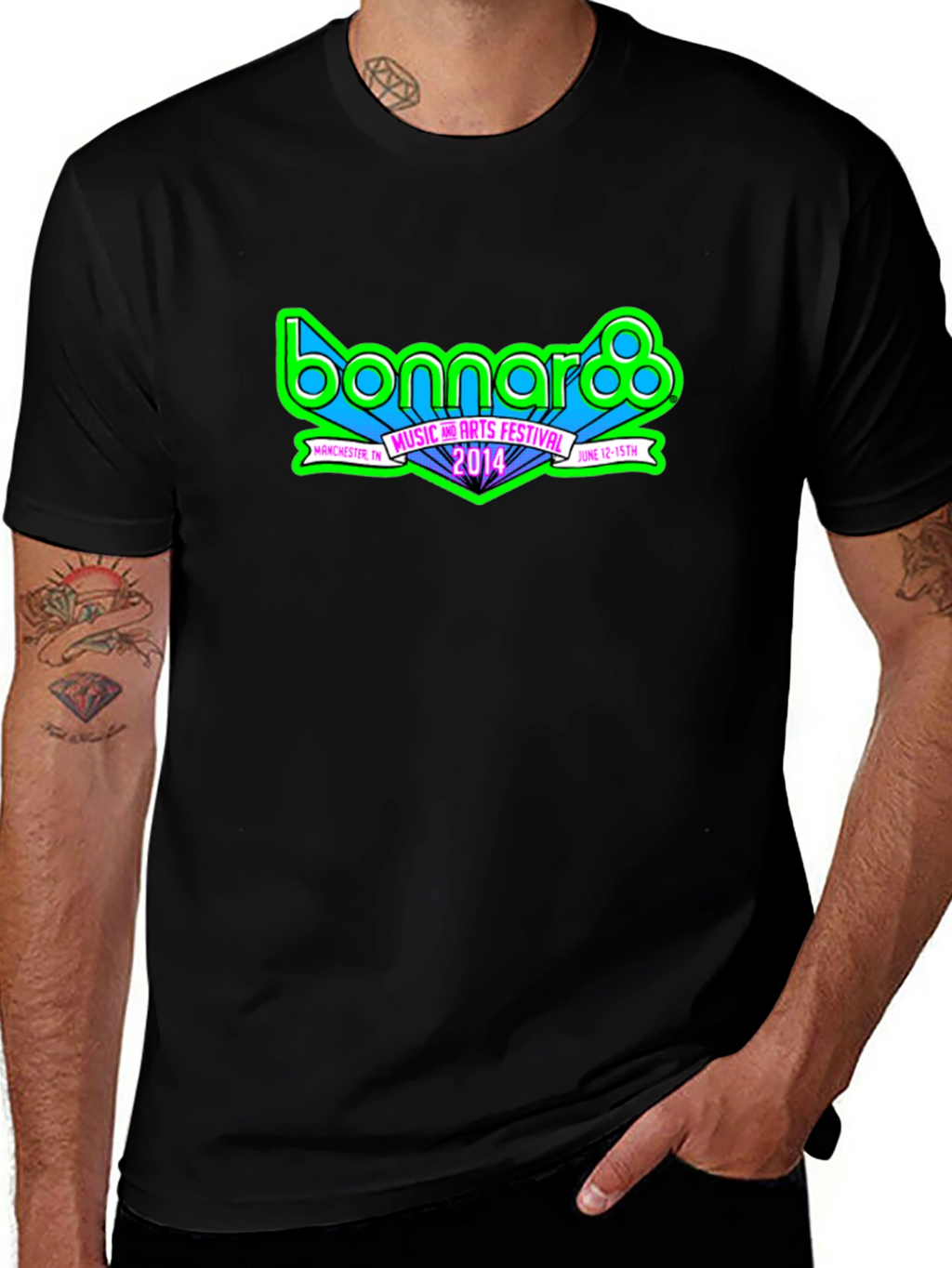 Bonnaroo Music Festival 2014 Black T-Shirt
