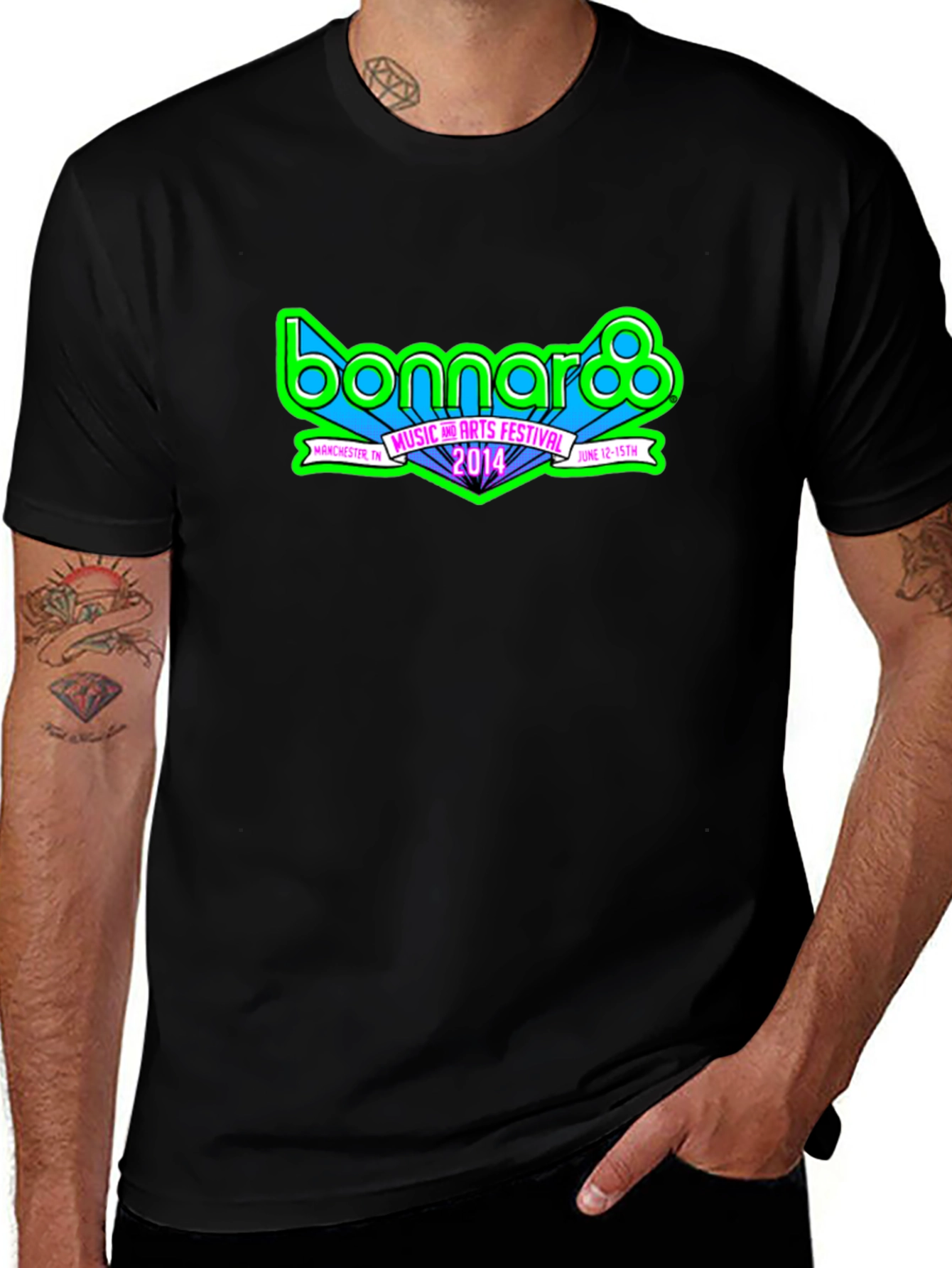 Bonnaroo Music Festival 2014 Black T-Shirt
