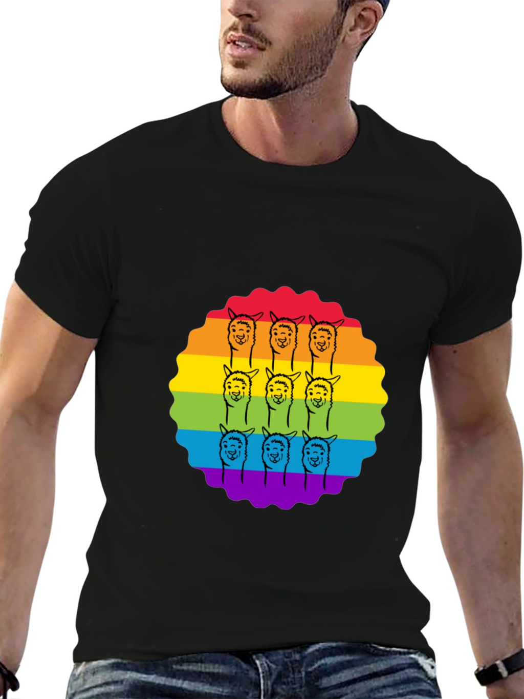 Rainbow Alpaca T-Shirt