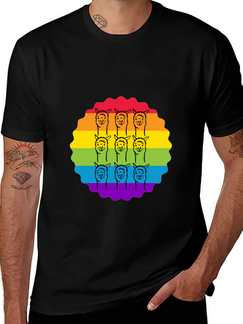Rainbow Alpaca T-Shirt