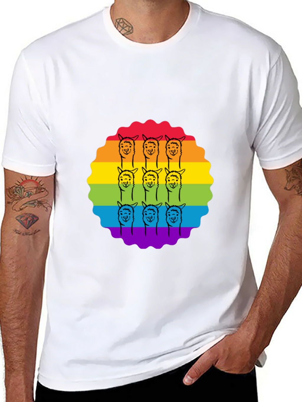 Rainbow Alpaca T-Shirt