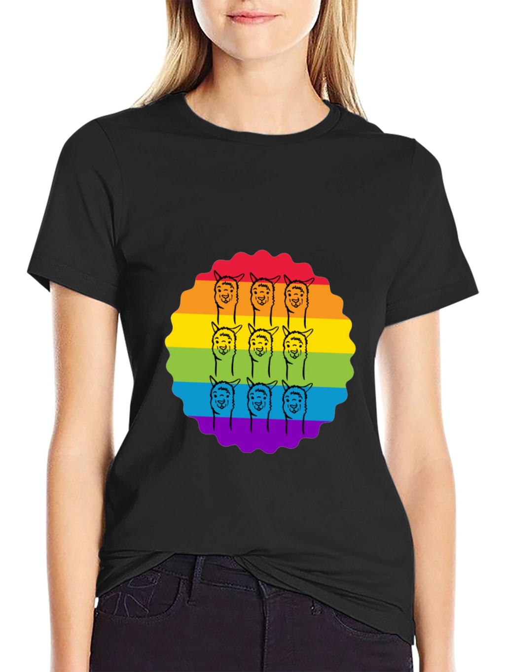 Rainbow Alpaca T-Shirt