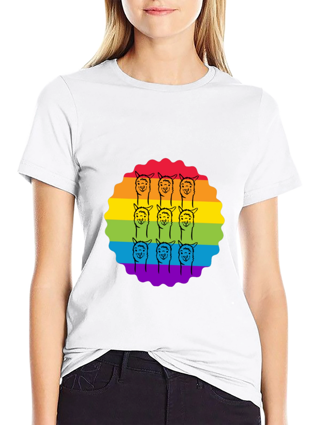 Rainbow Alpaca T-Shirt