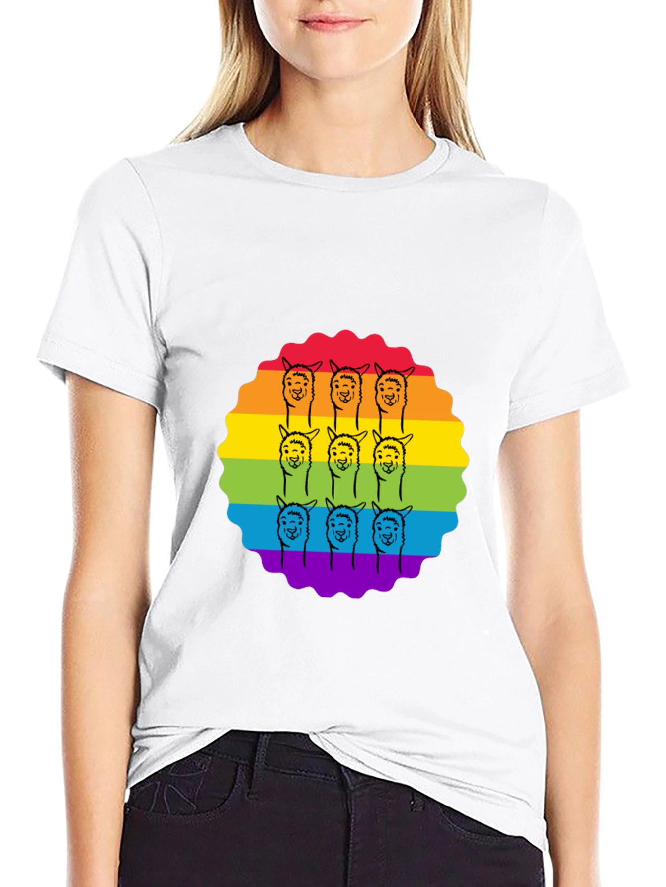 Rainbow Alpaca T-Shirt