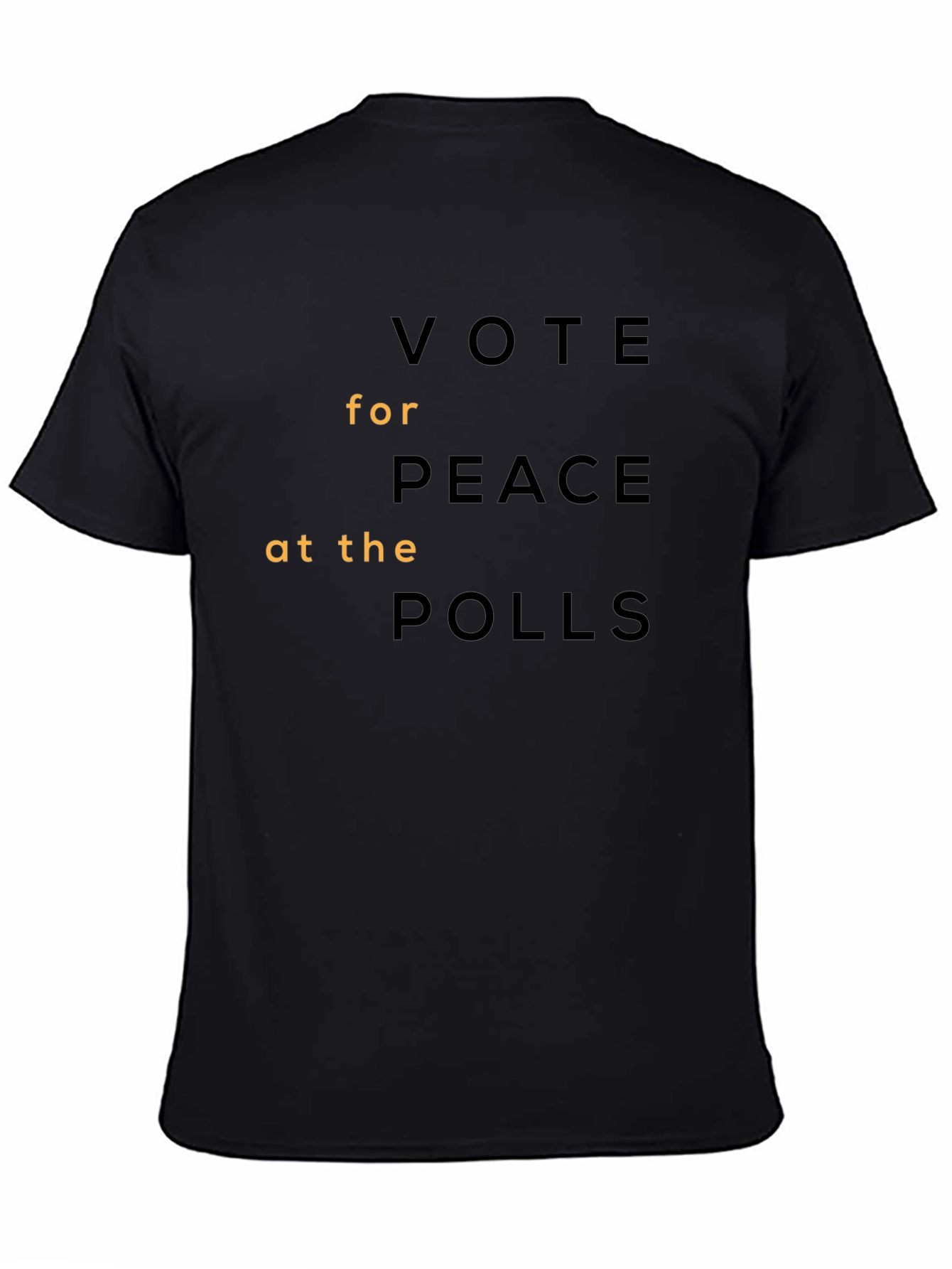 Vote for Peace at the Polls Graphic Tee - Black