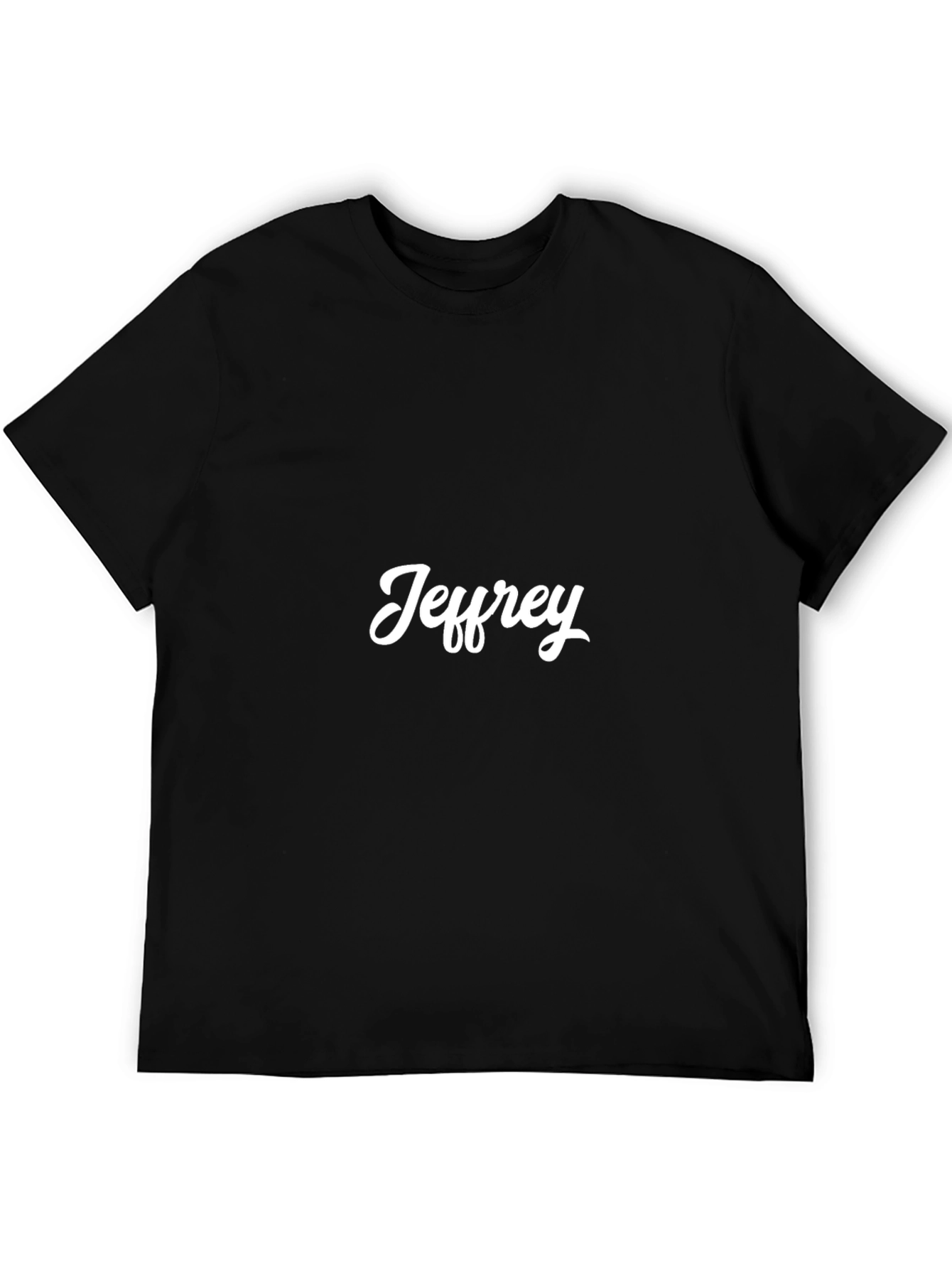 Jeffrey Black T-Shirt - Stylish Personalized Tee