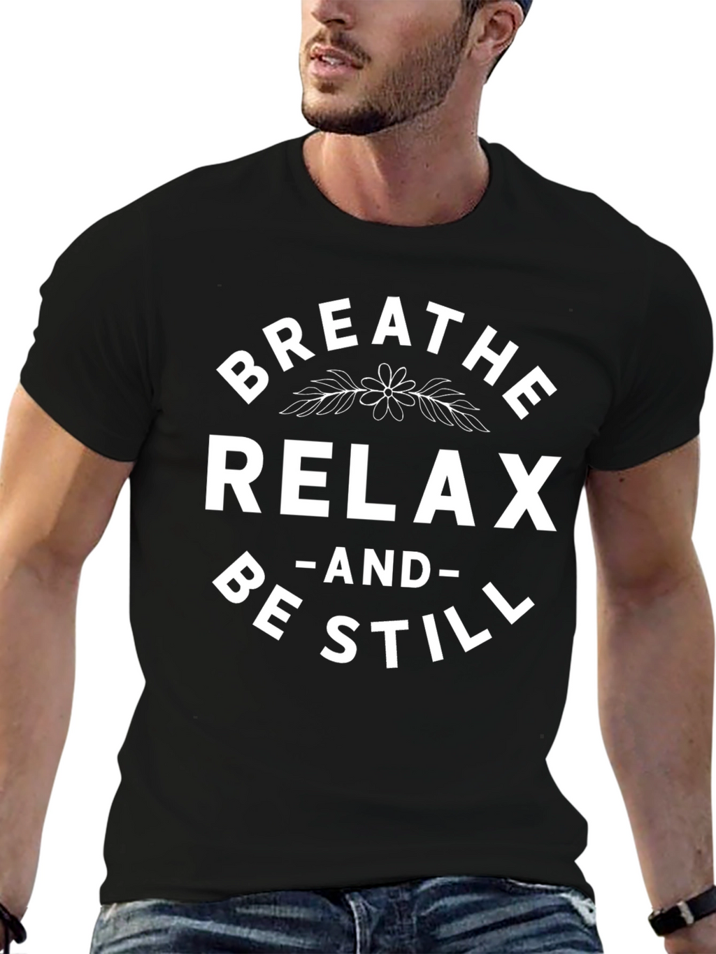 Breathe Relax Be Still Graphic Tee