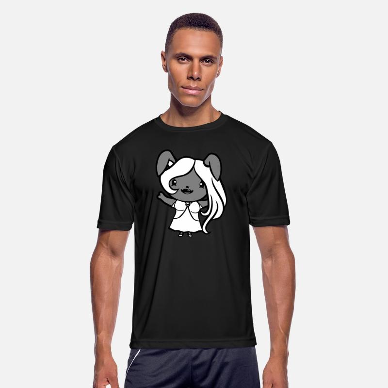 Bunny Girl Pretty Woman Rabbit Waving Long Hair