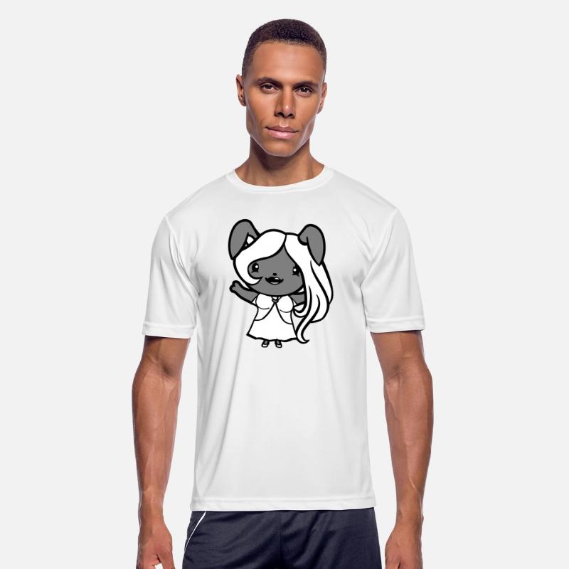 Bunny Girl Pretty Woman Rabbit Waving Long Hair