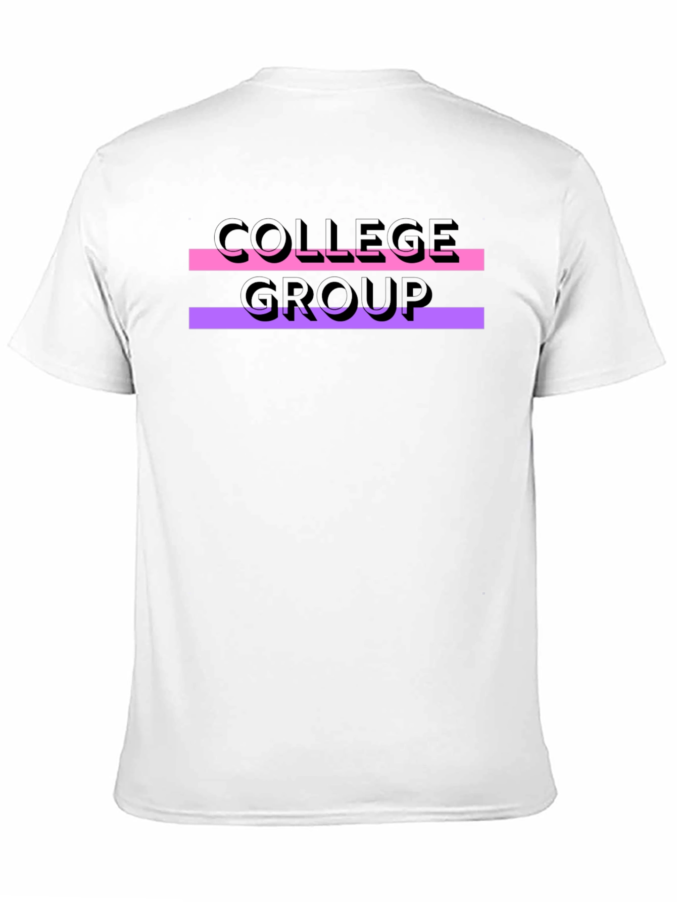 College Group Graphic Tee - Black Unisex T-Shirt