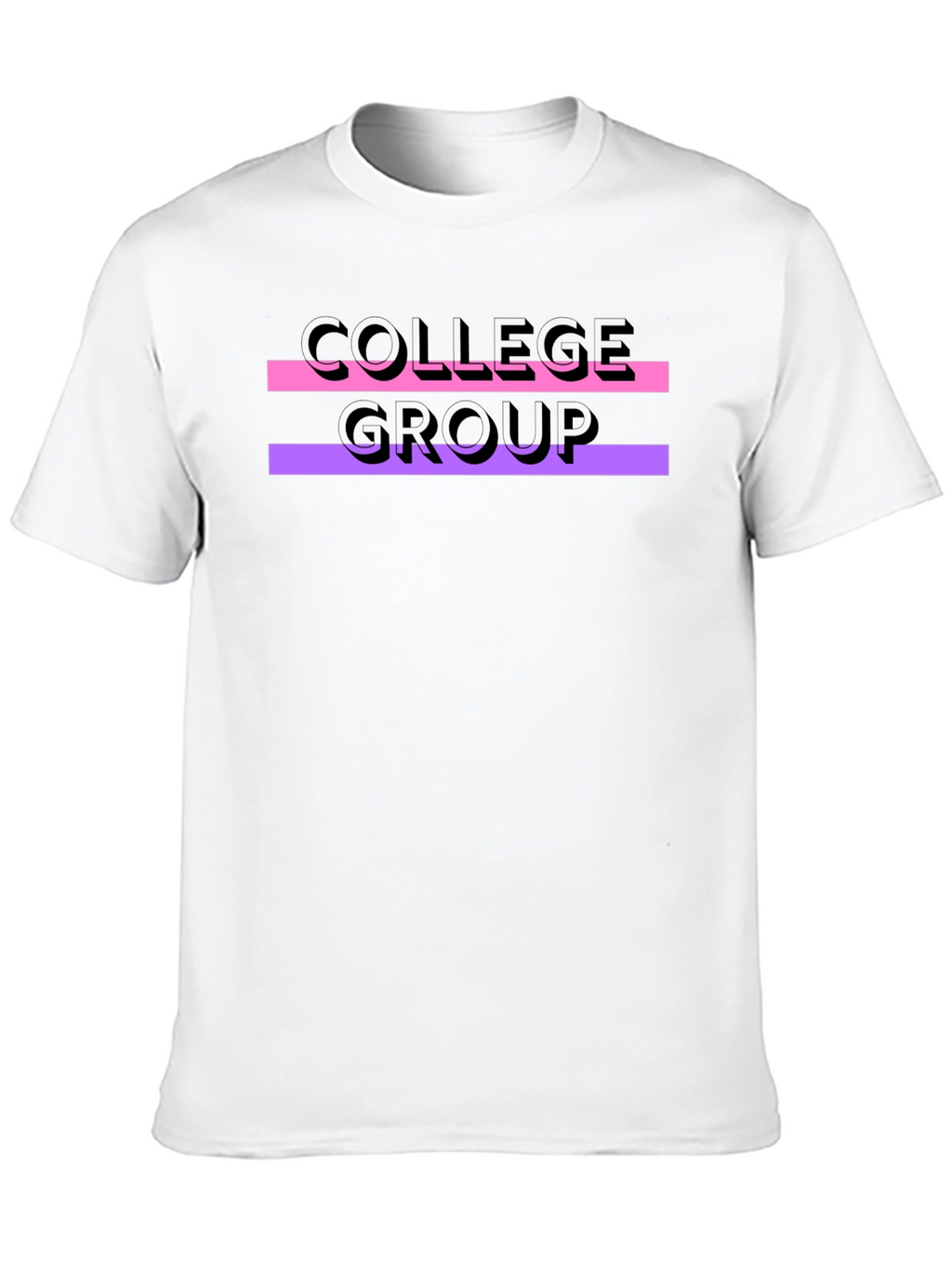 College Group Graphic Tee - Black Unisex T-Shirt