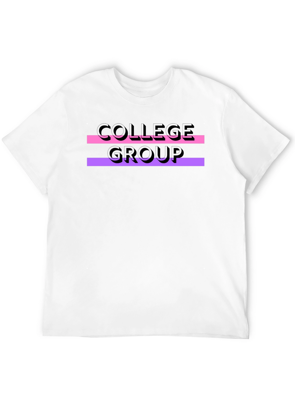 College Group Graphic Tee - Black Unisex T-Shirt