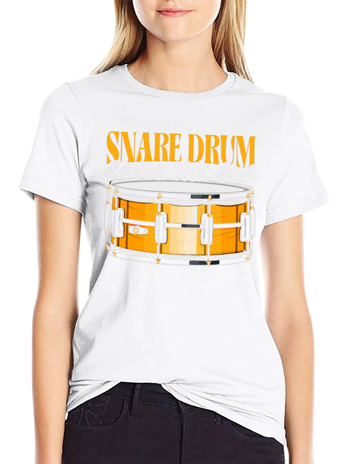 Snare Drum Love At First Stick Graphic T-Shirt