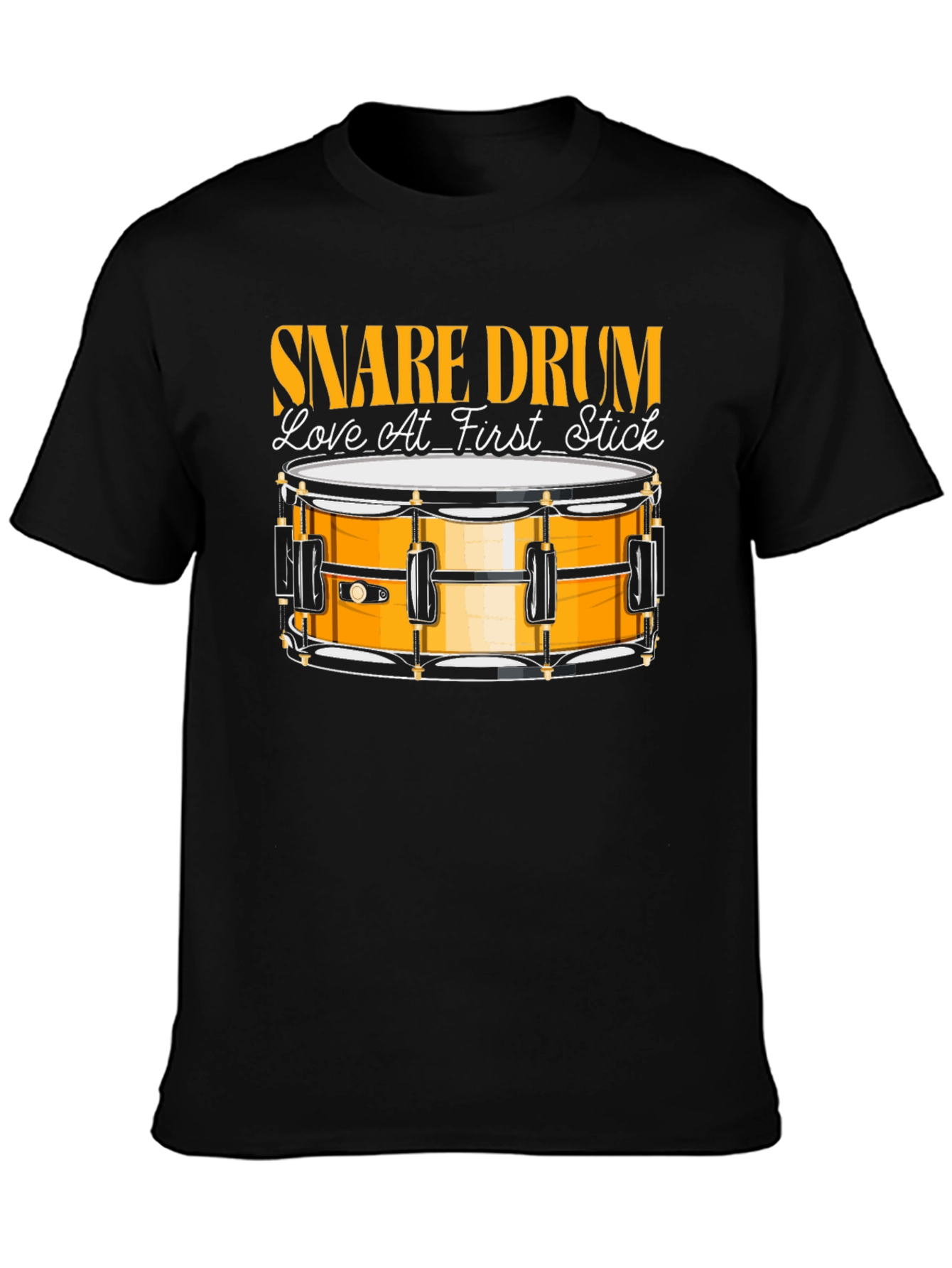 Snare Drum Love At First Stick Graphic T-Shirt