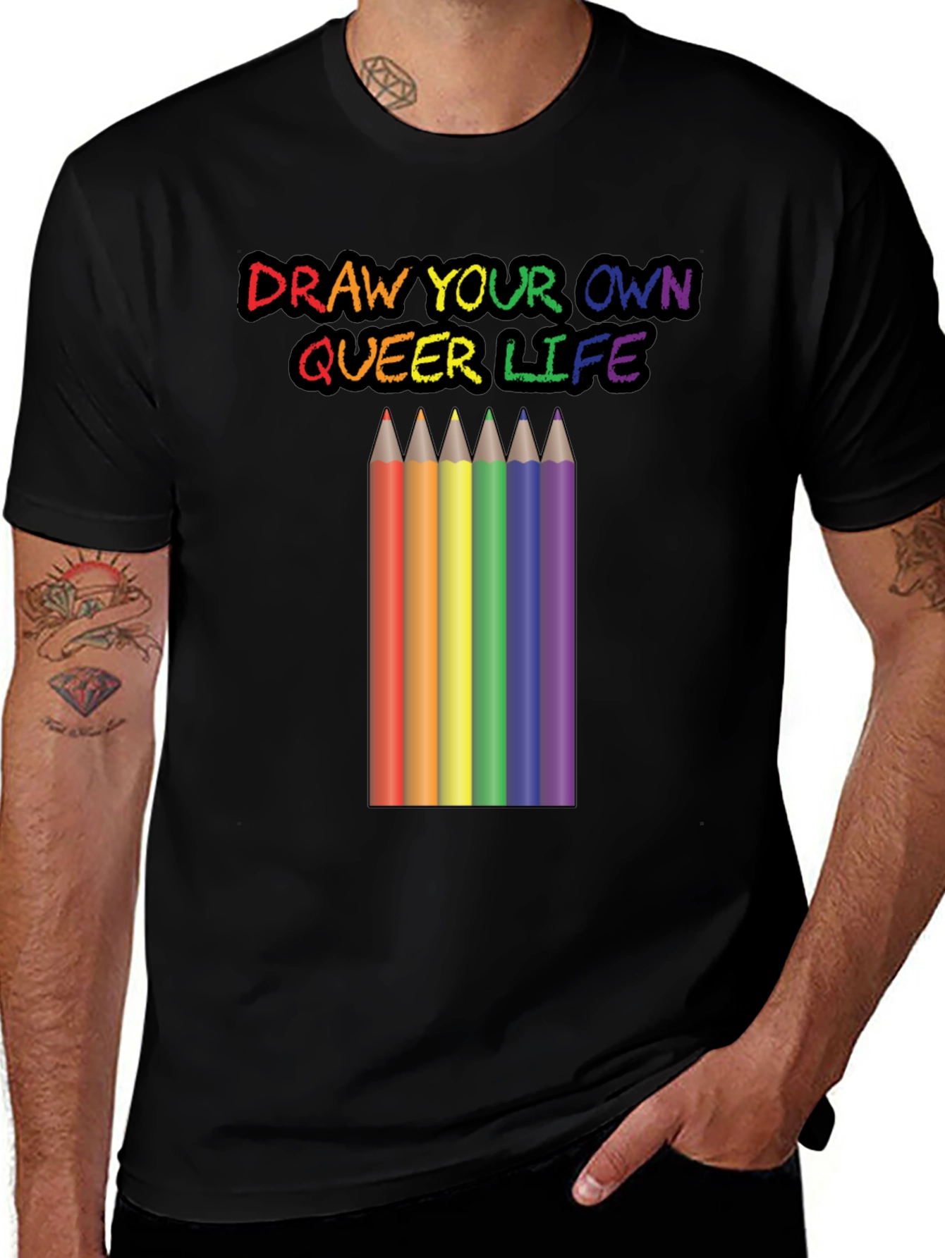 Draw Your Own Queer Life Graphic Tee