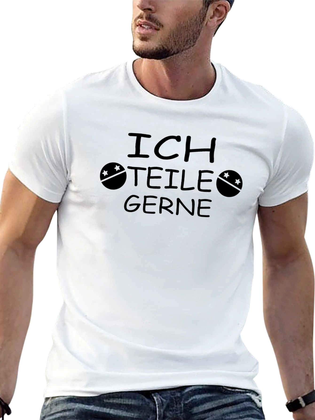 Ich Teile Gerne Graphic Tee