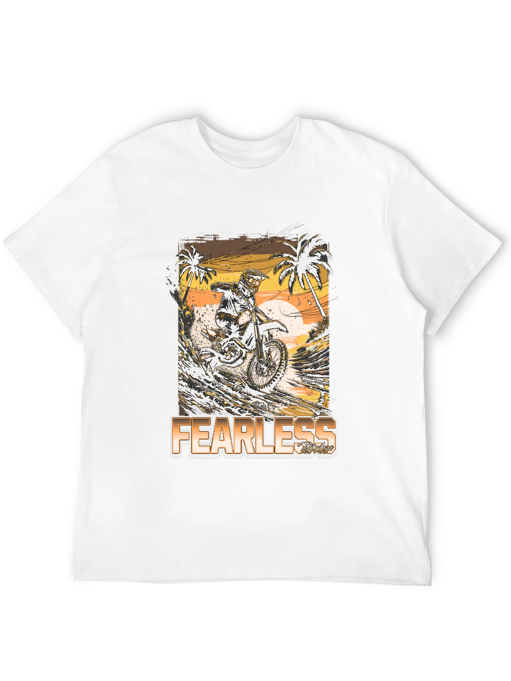 Fearless Rider Graphic Tee - Motocross T-Shirt