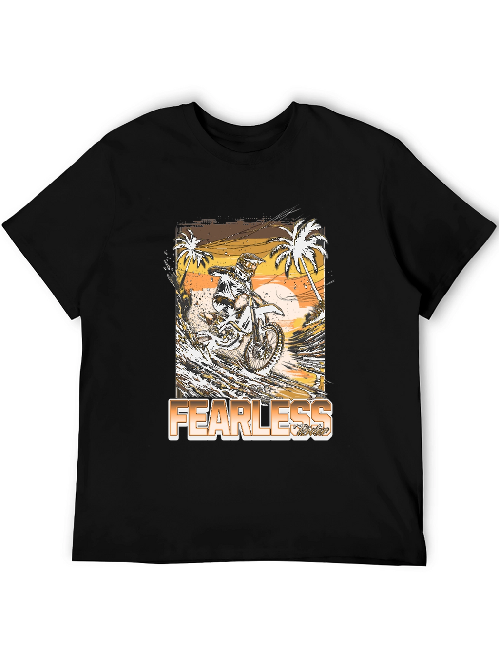 Fearless Rider Graphic Tee - Motocross T-Shirt