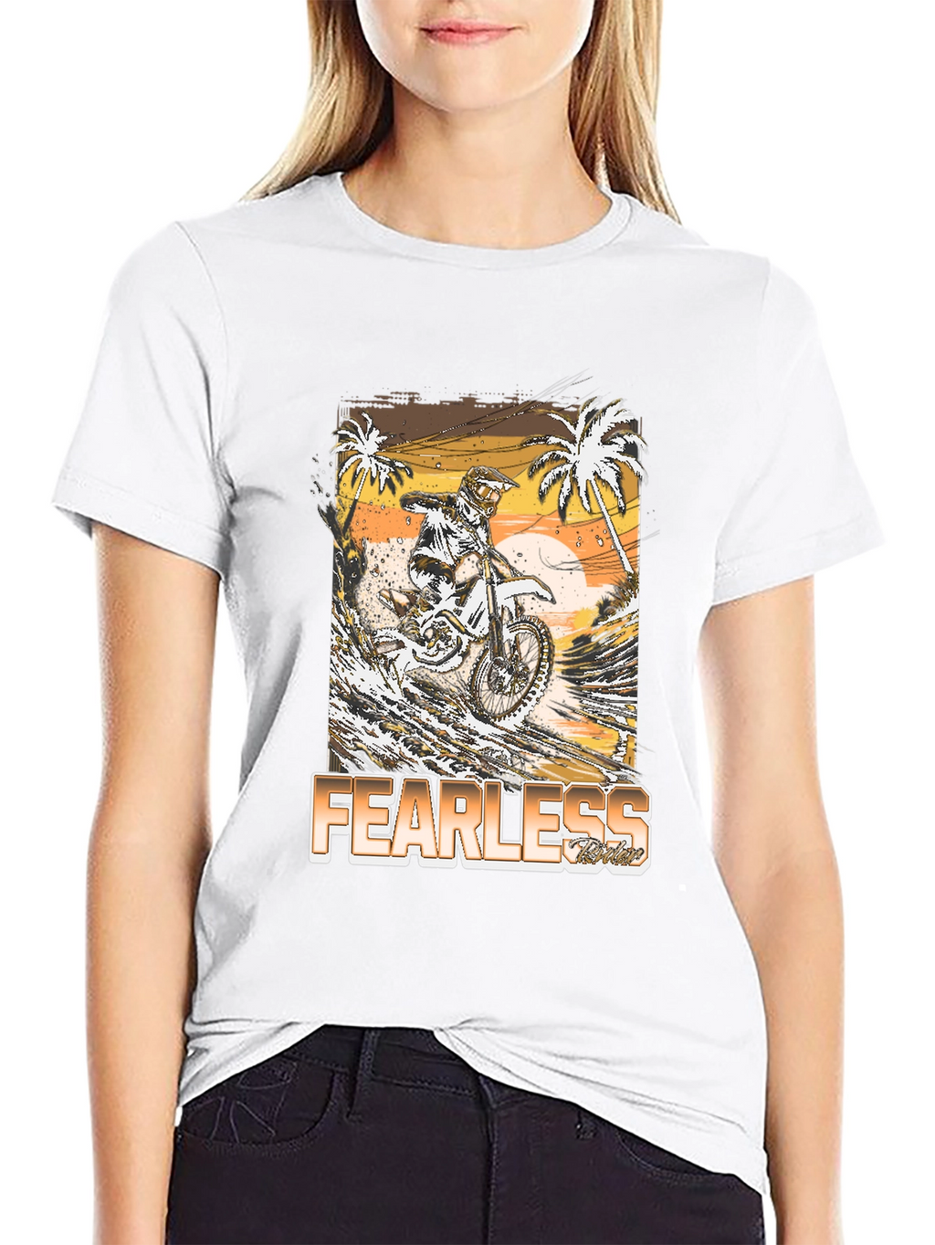 Fearless Rider Graphic Tee - Motocross T-Shirt