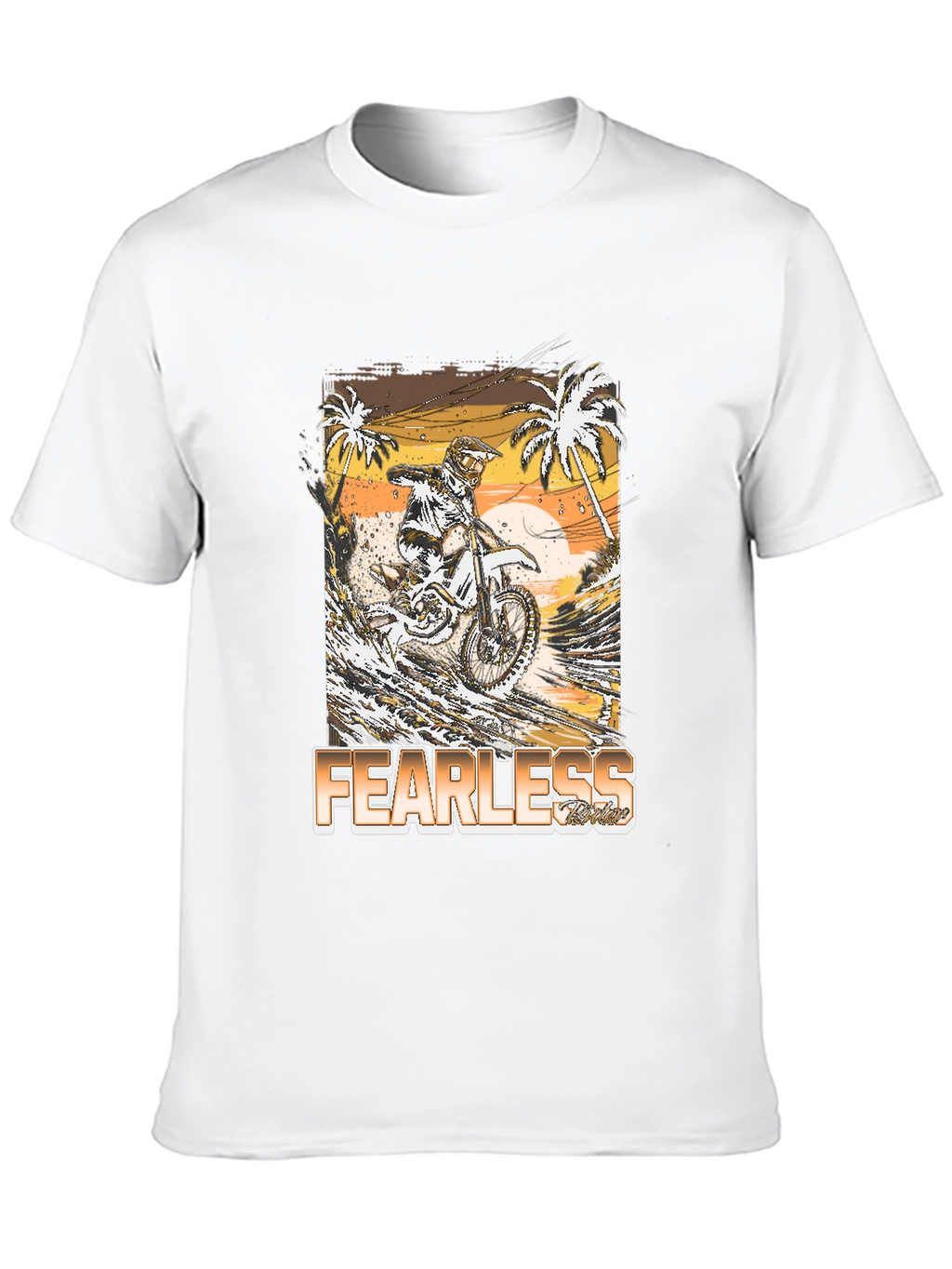 Fearless Rider Graphic Tee - Motocross T-Shirt