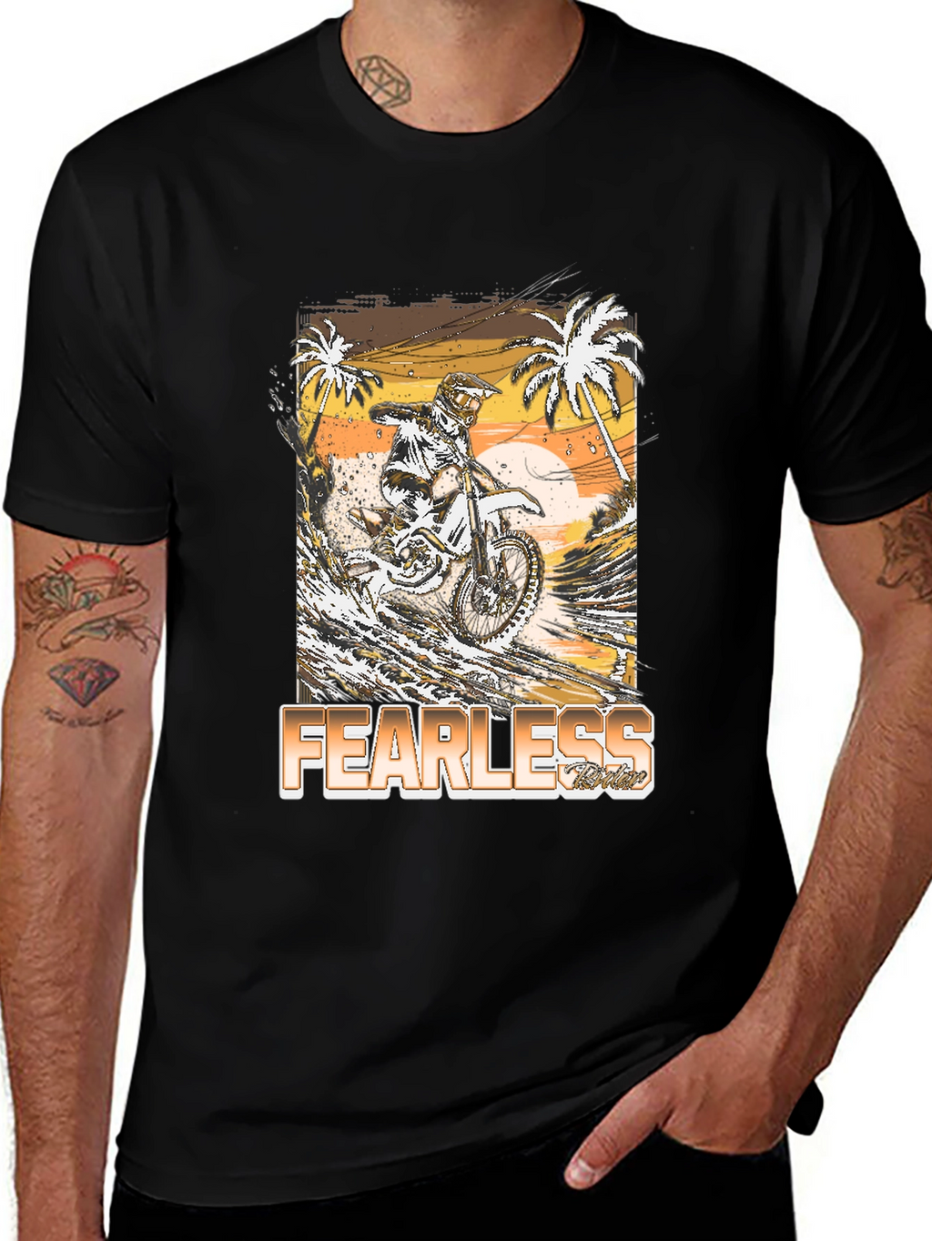 Fearless Rider Graphic Tee - Motocross T-Shirt