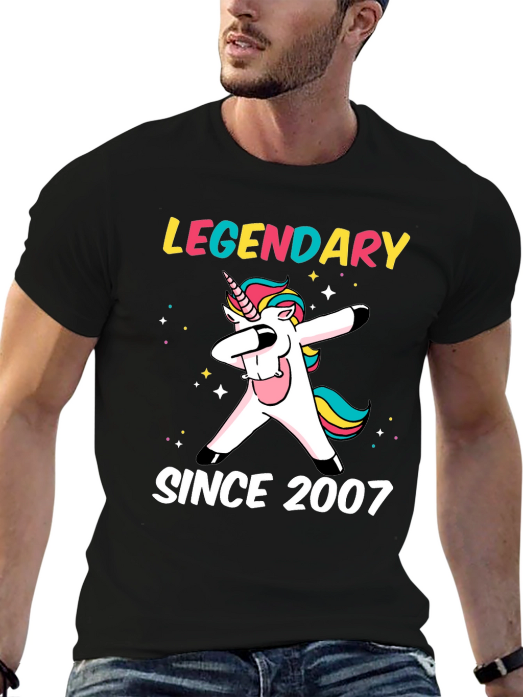 Legendary Since 2007 Dabbing Unicorn T-Shirt