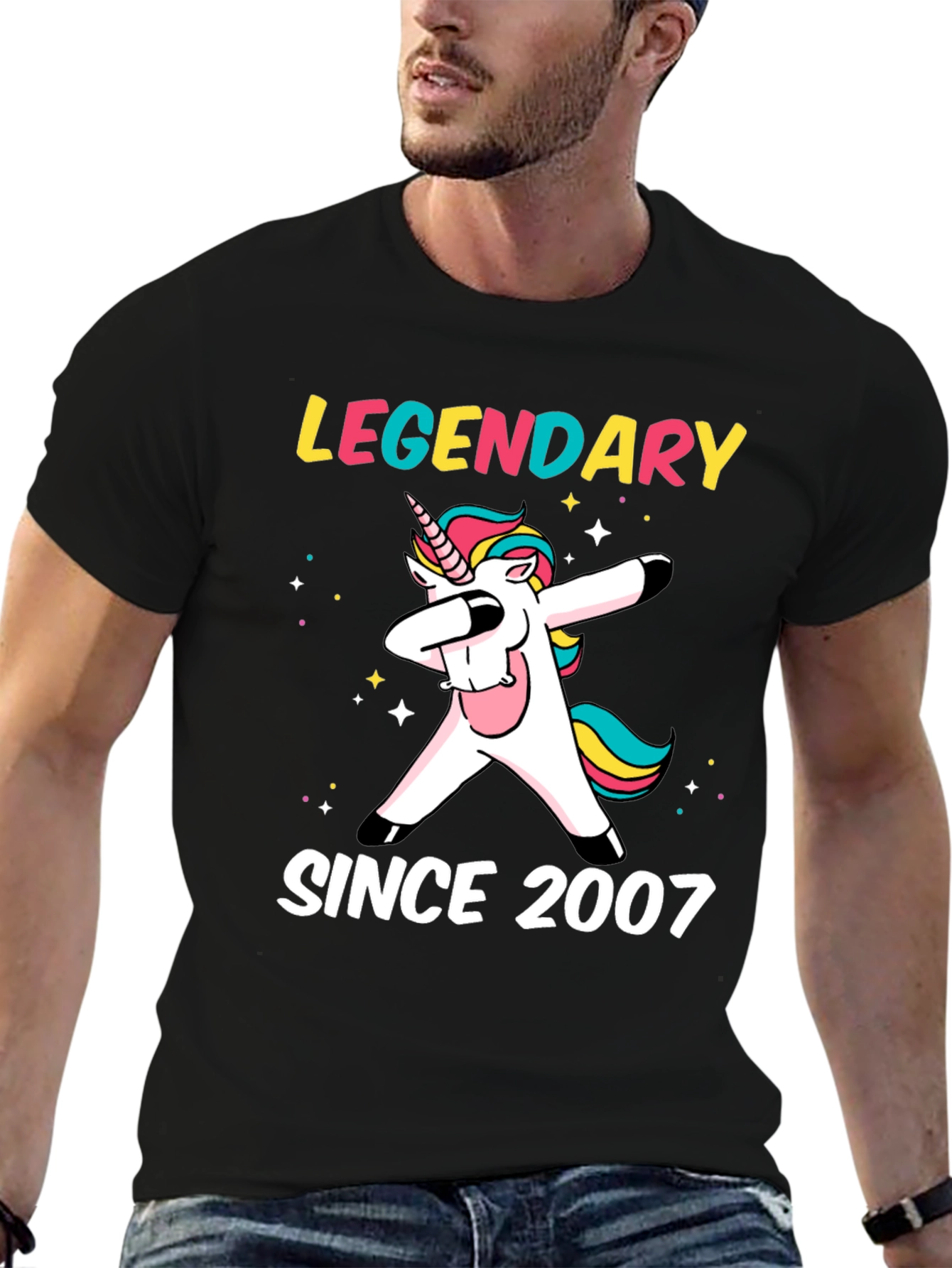 Legendary Since 2007 Dabbing Unicorn T-Shirt