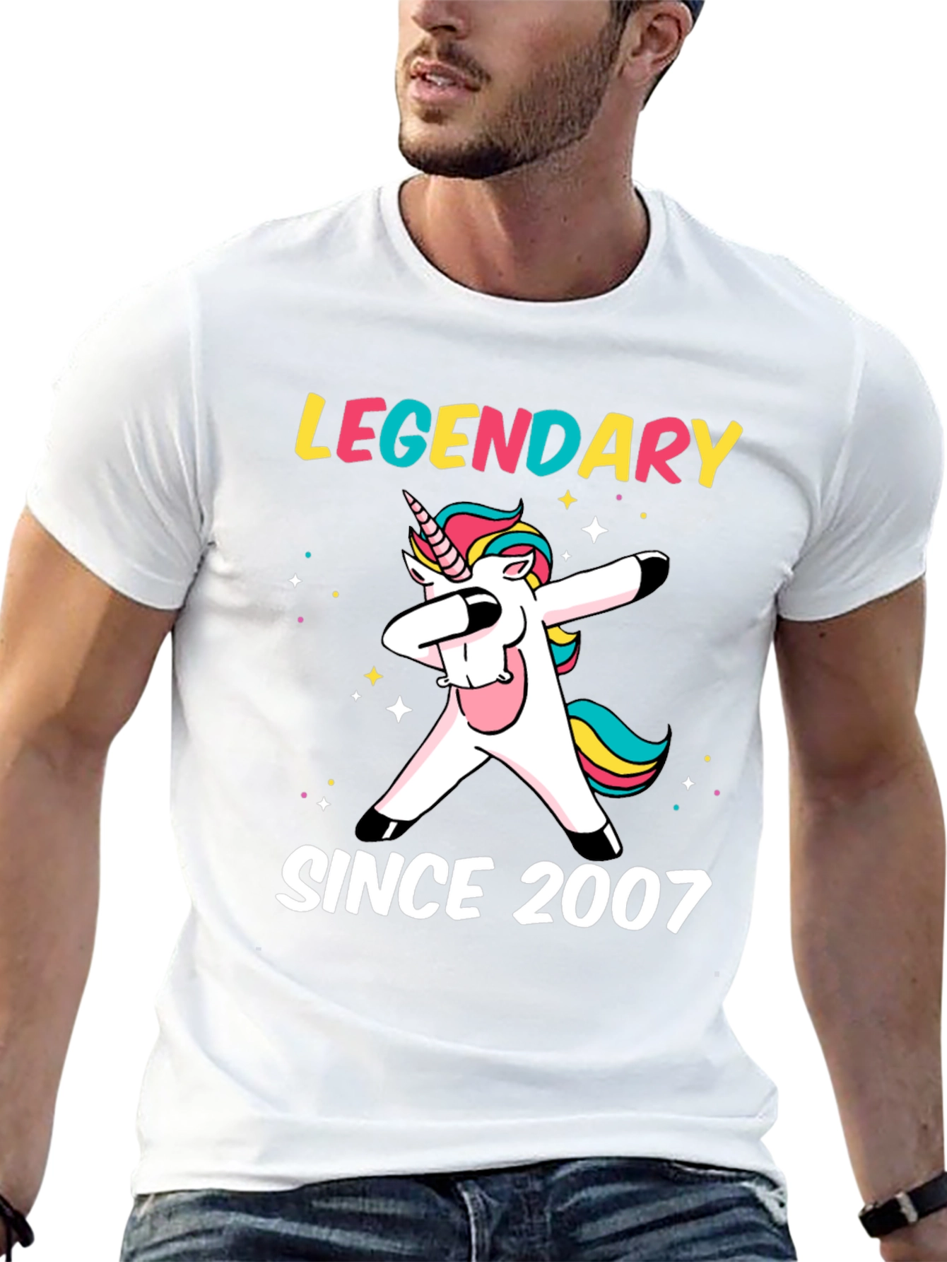 Legendary Since 2007 Dabbing Unicorn T-Shirt