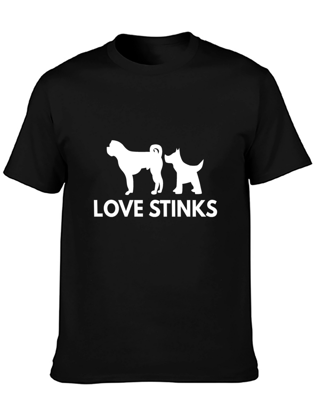 Love Stinks Graphic Tee - Black Humor Shirt
