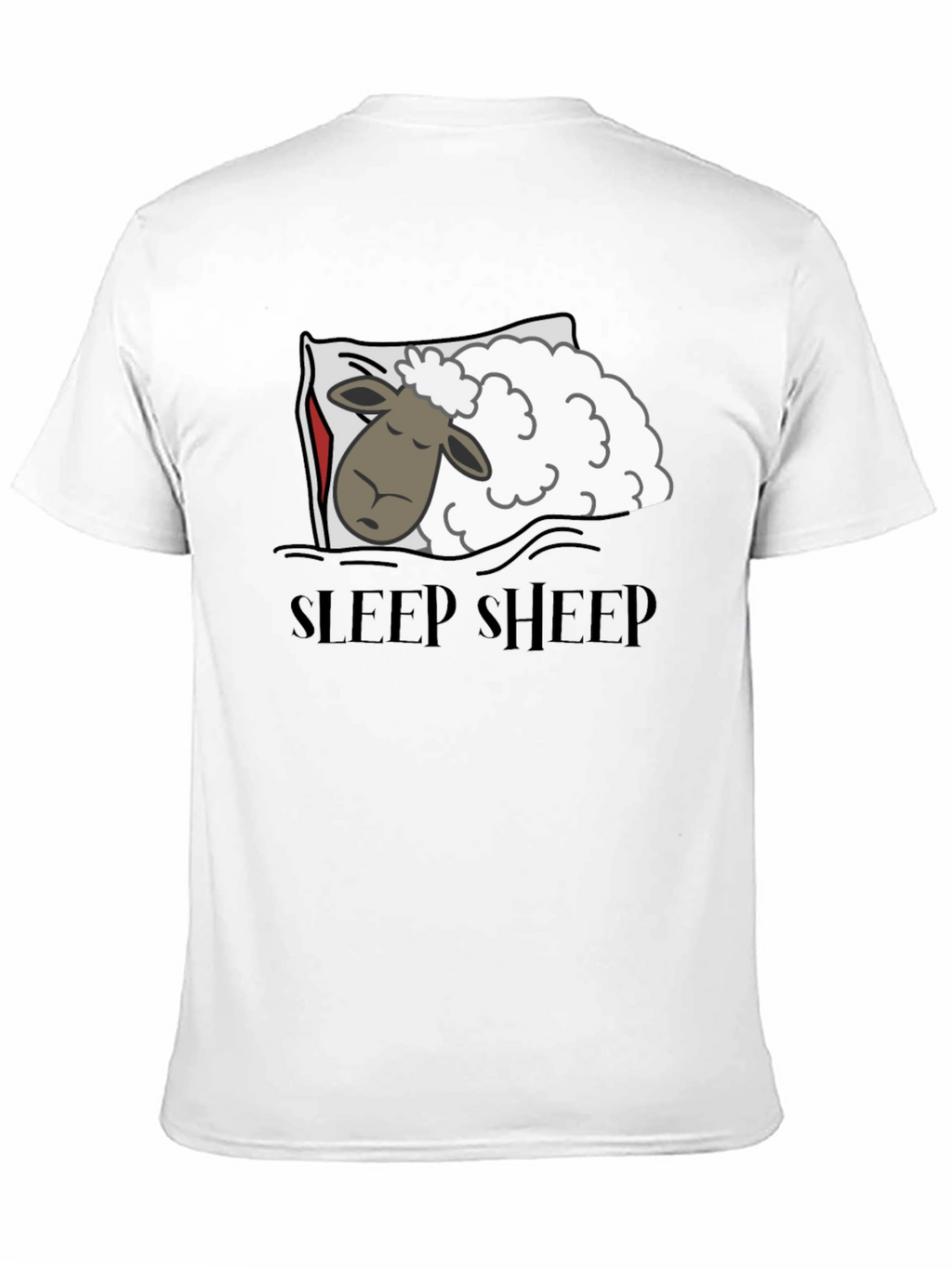 Sleep Sheep Graphic T-Shirt - Black